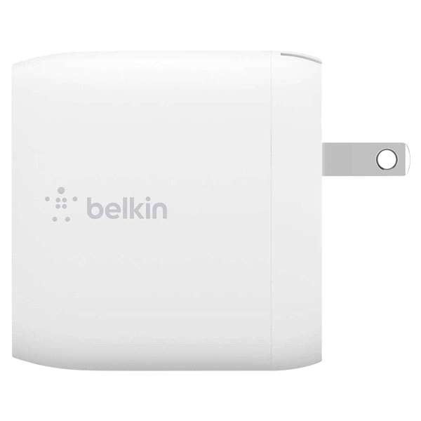 slide 17 of 17, Belkin 24W Dual USB-A Wall Charger, White, 1 ct
