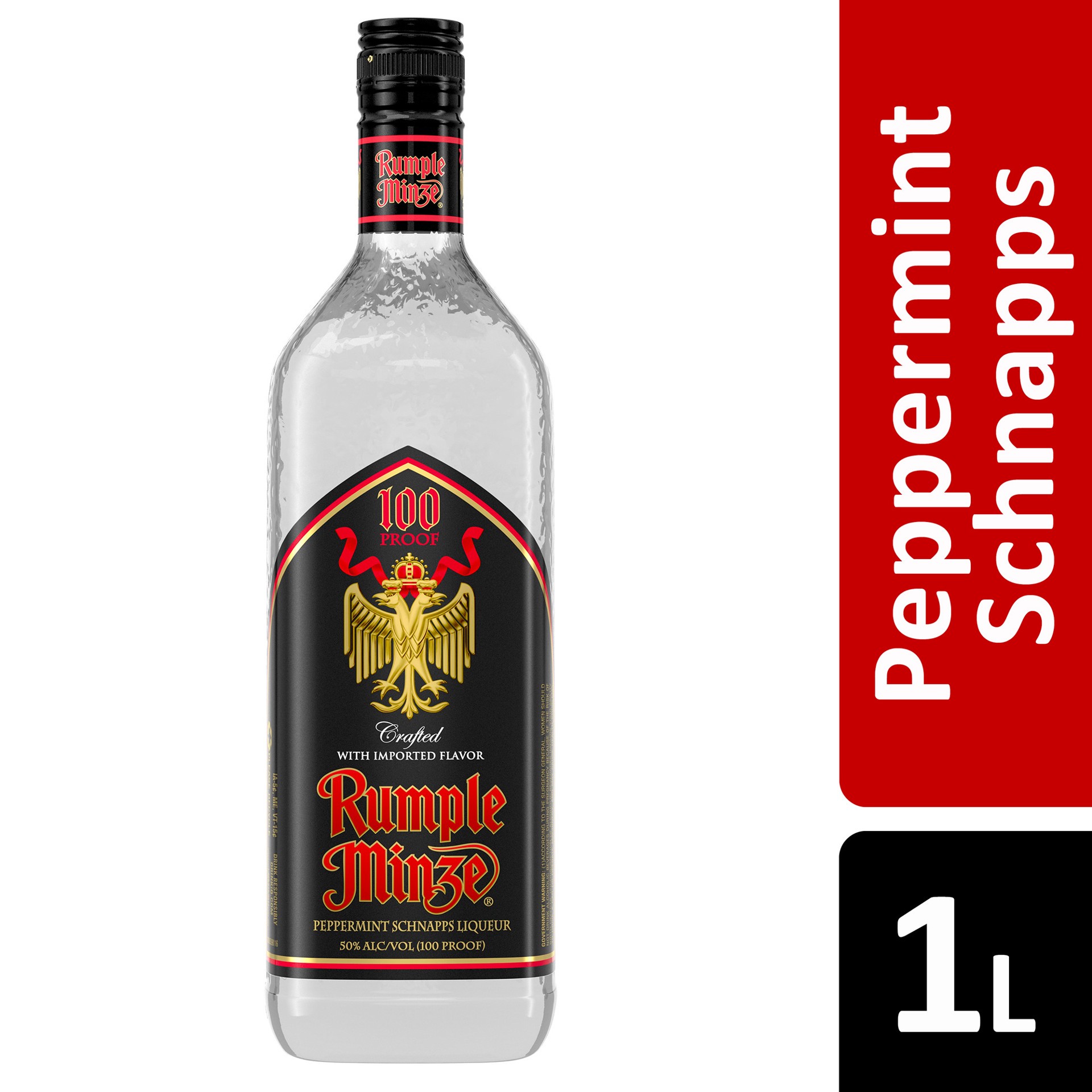 slide 3 of 4, Rumple Minze Peppermint Schnapps, 1 liter