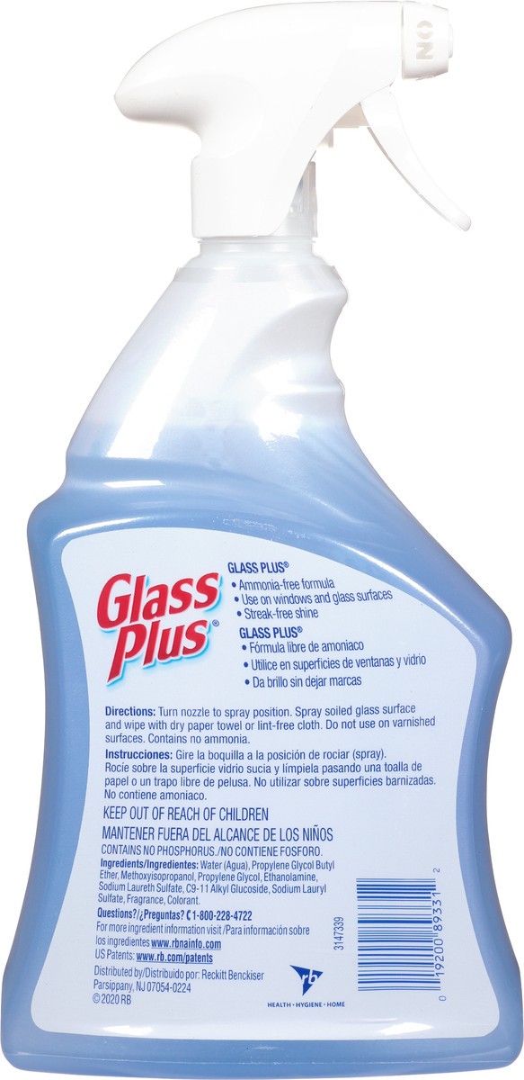 slide 5 of 9, Glass Plus Glass Cleaner, 32 Oz, 1 ct