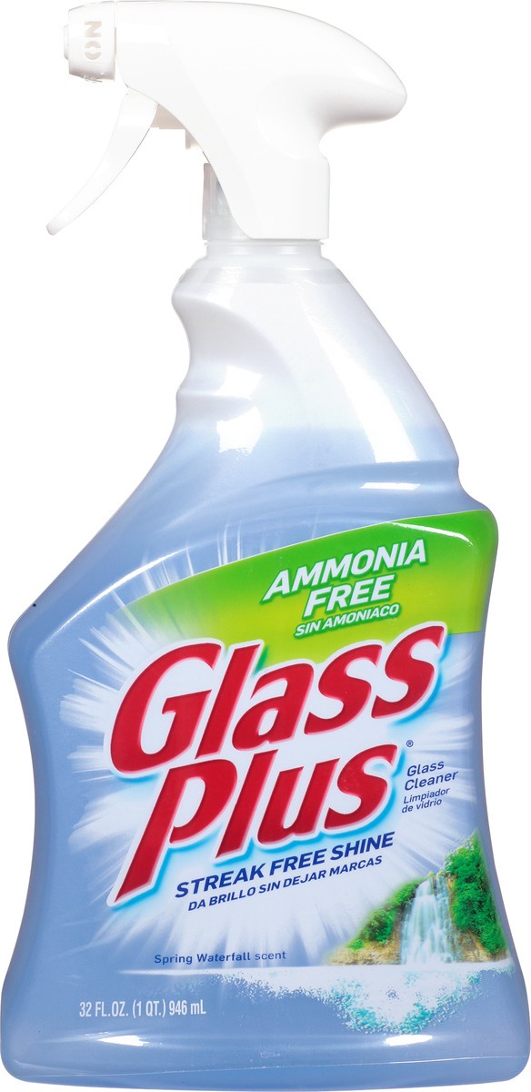 slide 1 of 9, Glass Plus Spring Waterfall Scent Glass Cleaner 32 fl oz, 32 fl oz