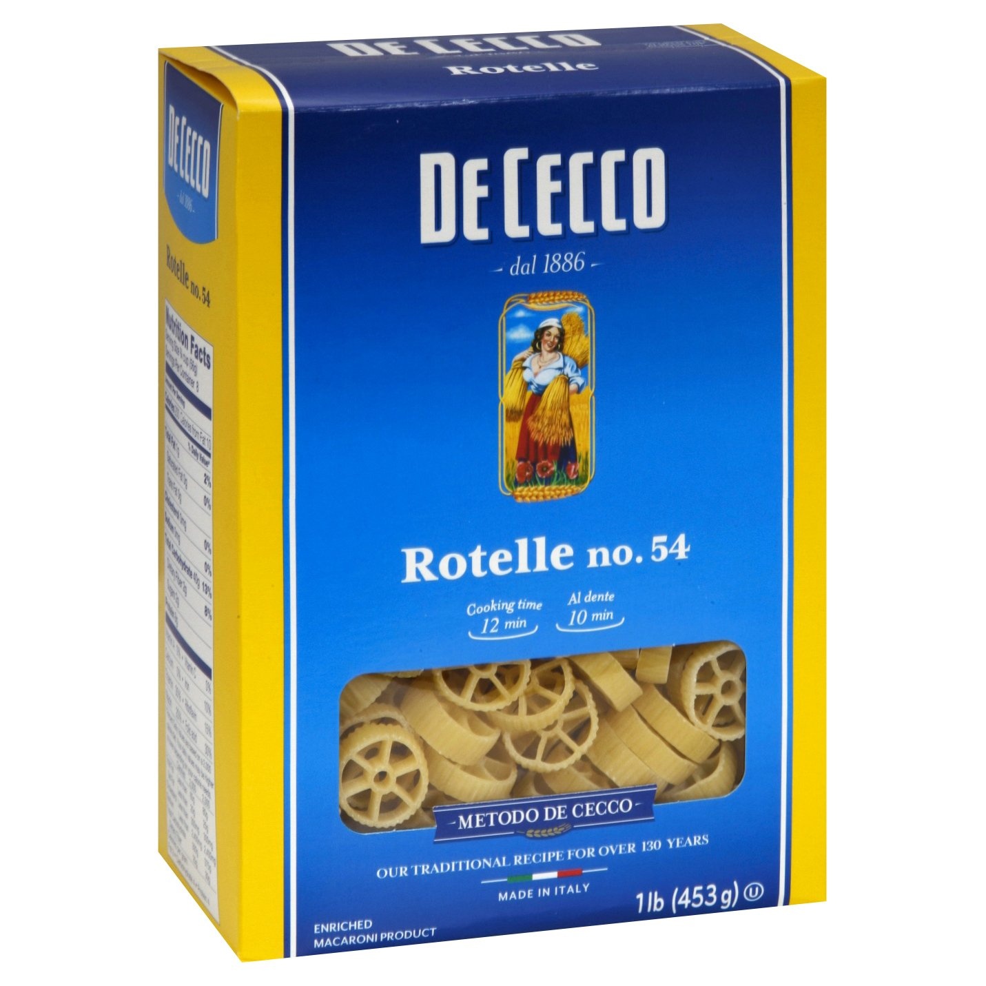 slide 1 of 3, De Cecco Rotelle Pasta, 16 oz