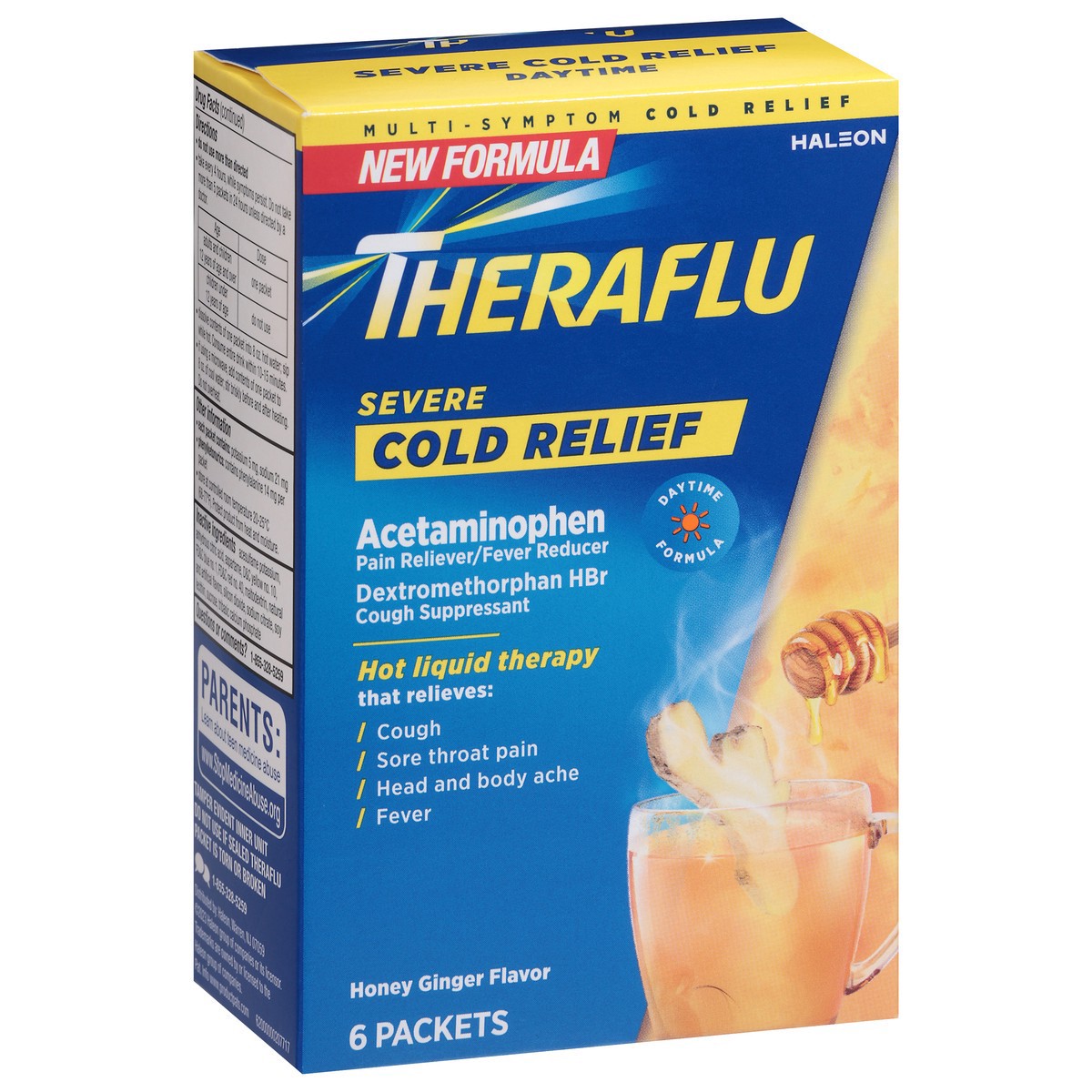 slide 2 of 12, Thera-Flu Honey Ginger Severe Cold Day, 6 ct