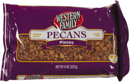 slide 1 of 1, Western Family Pecan Gems Baking, 8 oz