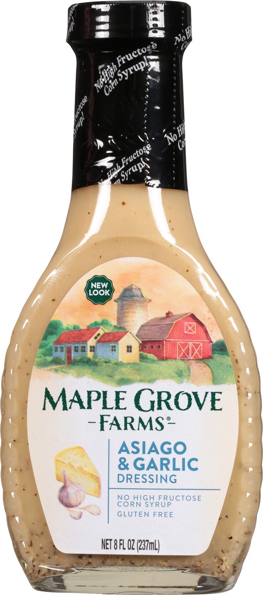 slide 6 of 12, Maple Grove Farms Asiago & Garlic Dressing 8 fl oz, 8 oz