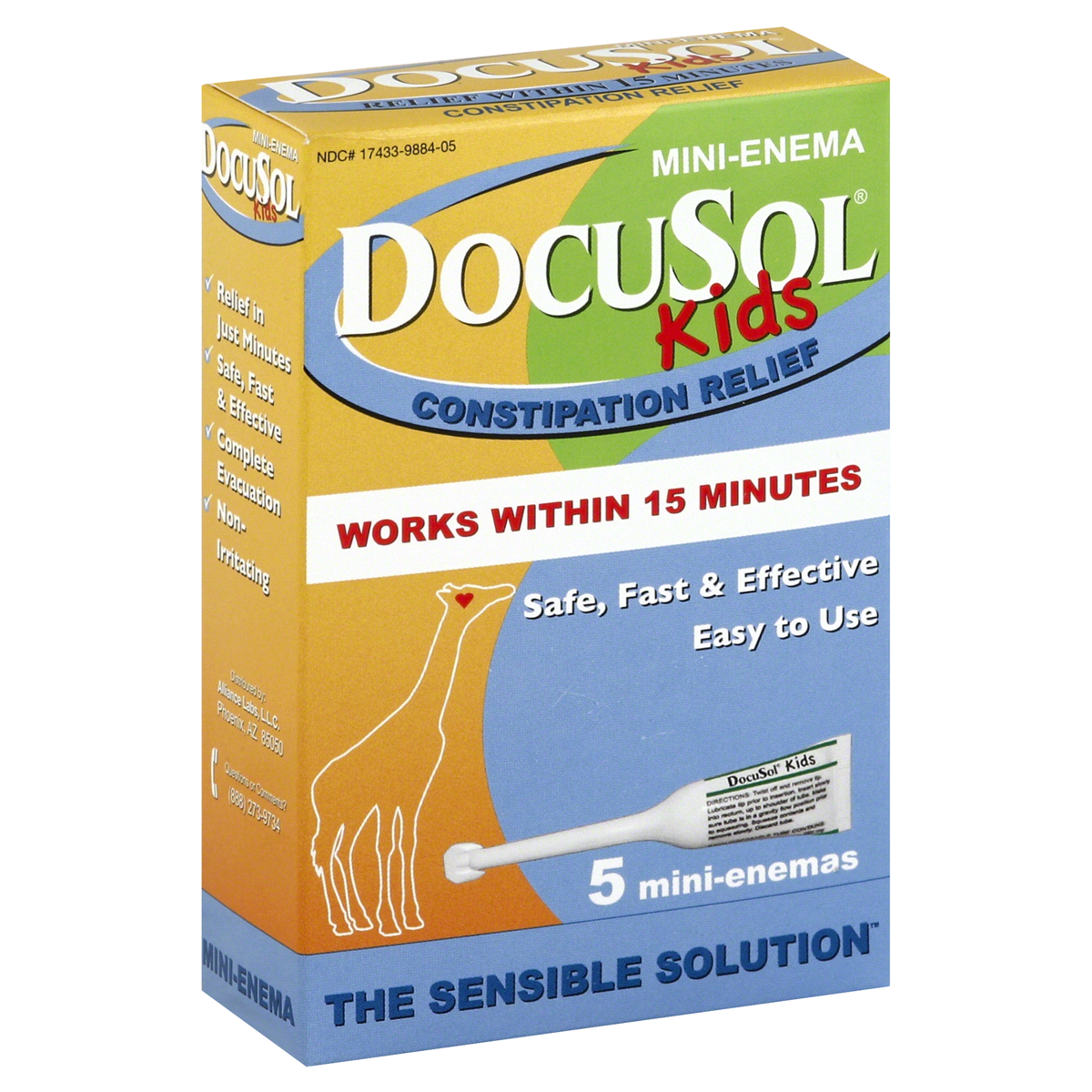 slide 1 of 6, DocuSol Mini-Enema 5 ea, 5 ct