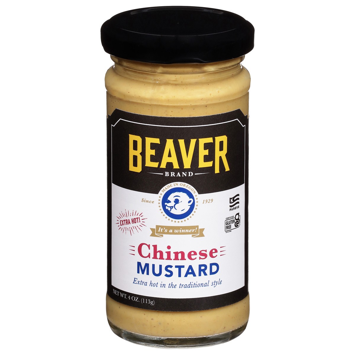 slide 1 of 3, Beaver Brand Chinese Extra Hot Mustard 4 oz, 4 oz