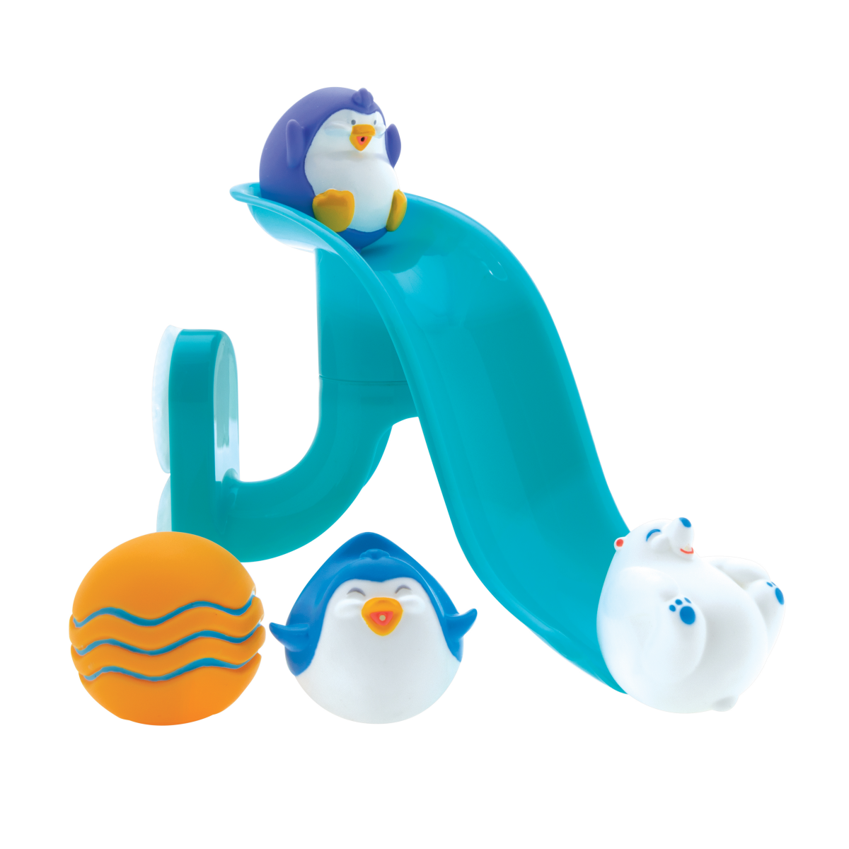 slide 1 of 1, Nuby Penguin Slide With Squirters Tub Toy, 1 ct
