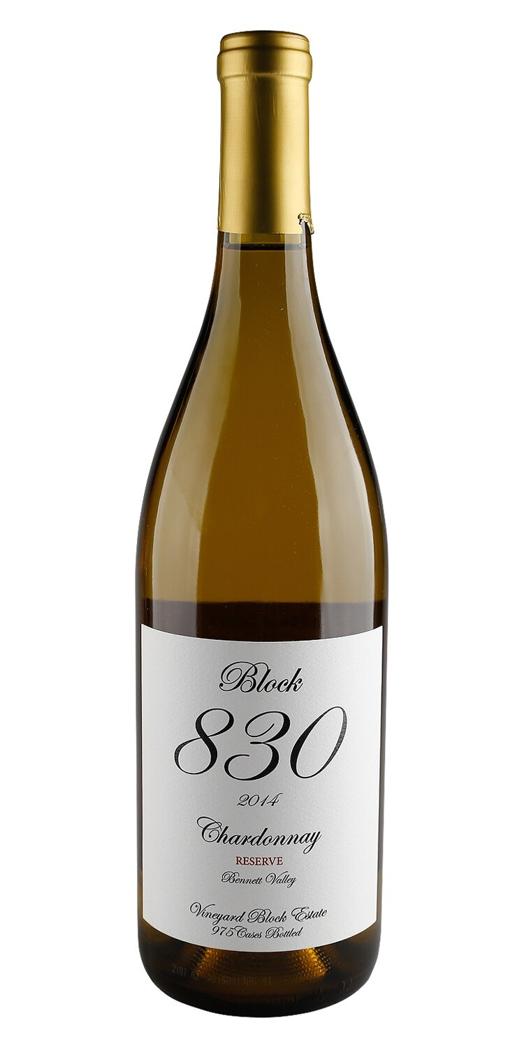 slide 1 of 1, Vineyard Block Estate Block 830 Chardonnay, 750 ml