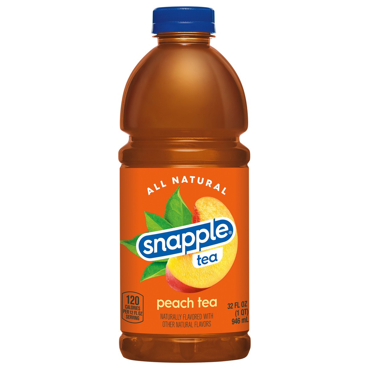 slide 1 of 1, Snapple Peach Tea, 32 fl oz bottle, 32 fl oz