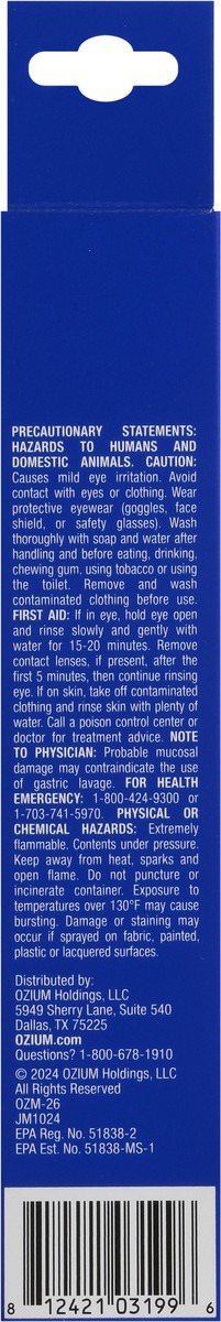 slide 14 of 14, Ozium Carbon Black Air Sanitizer 3.5 oz, 3.5 oz