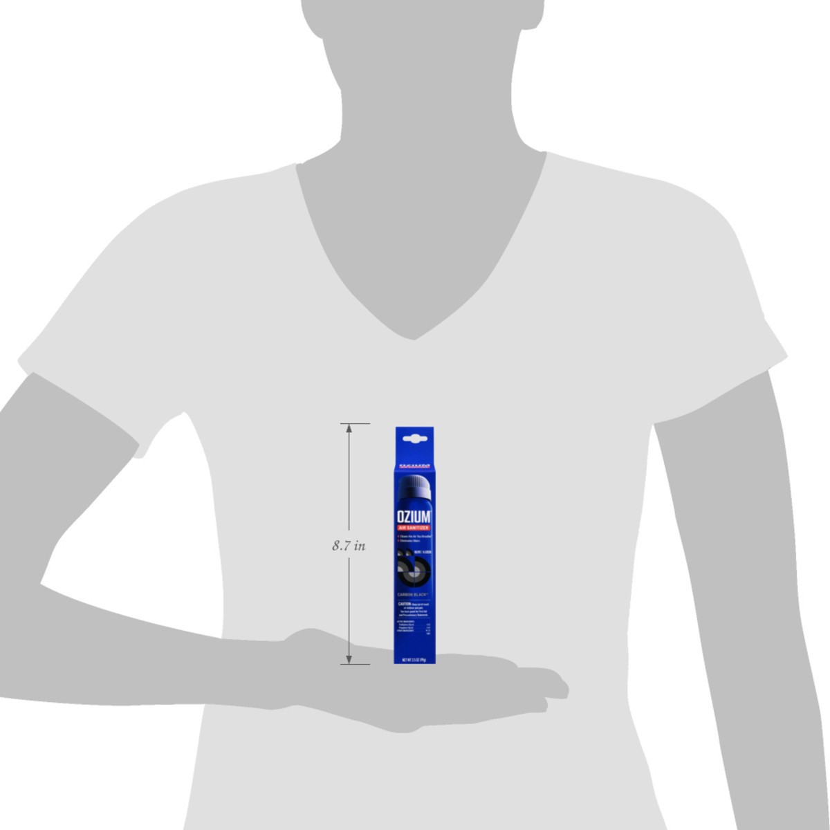 slide 12 of 14, Ozium Carbon Black Air Sanitizer 3.5 oz, 3.5 oz