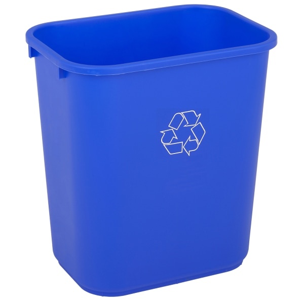 slide 1 of 1, Highmark Recycling Bin, 6.5 Gallons, Blue, 1 ct
