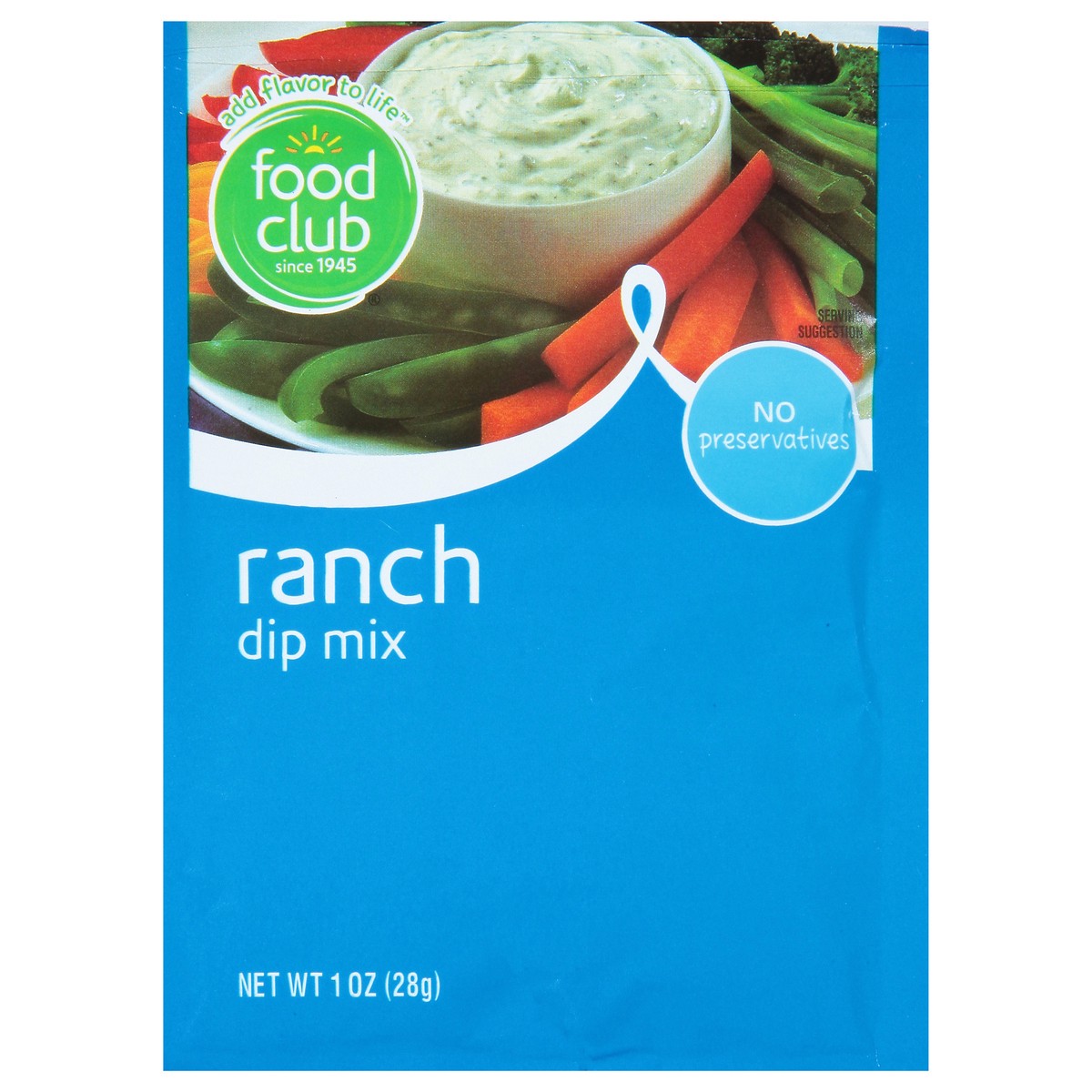 slide 1 of 11, Food Club Ranch Dip Mix, 1 oz