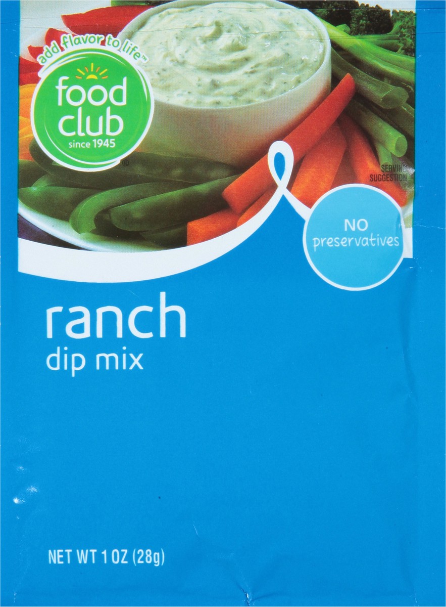 slide 2 of 11, Food Club Ranch Dip Mix, 1 oz