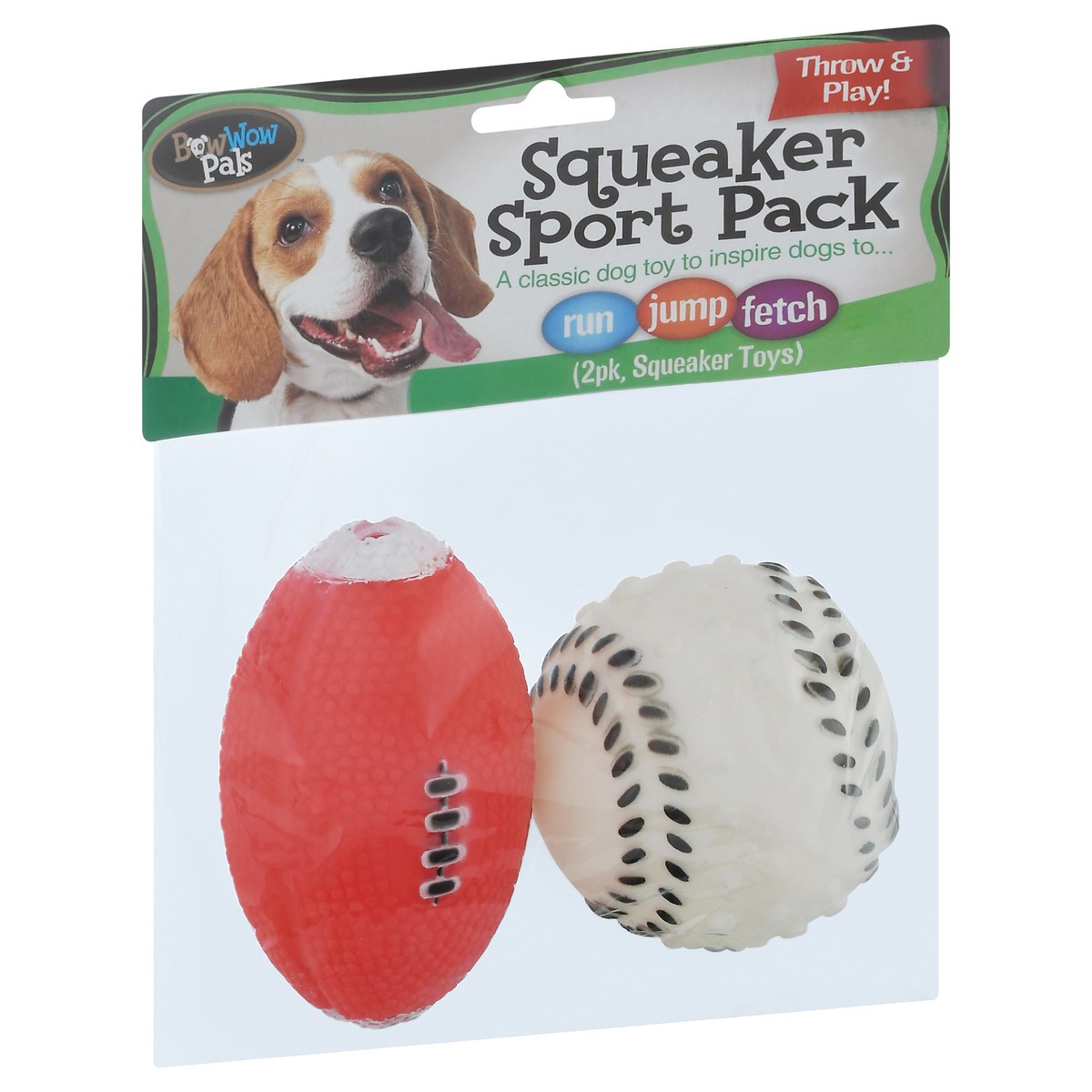 slide 5 of 9, BowWow Pals Sport Pack Squeaker Toys 2 ea, 2 ct