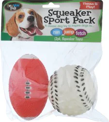 BowWow Pals Sport Pack Squeaker Toys - 2 ct