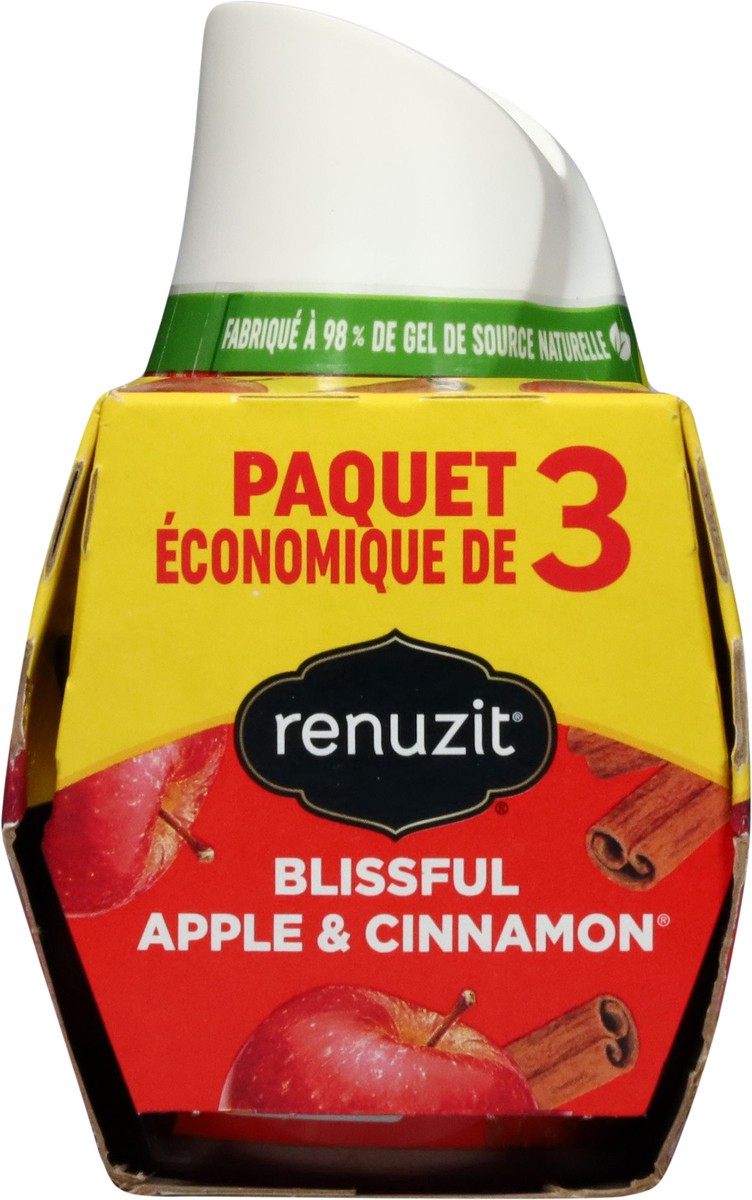slide 4 of 13, Renuzit Blissful Apple & Cinnamon Gel Air Fresheners Value Pack 3 - 7.0 oz Each, 3 ct