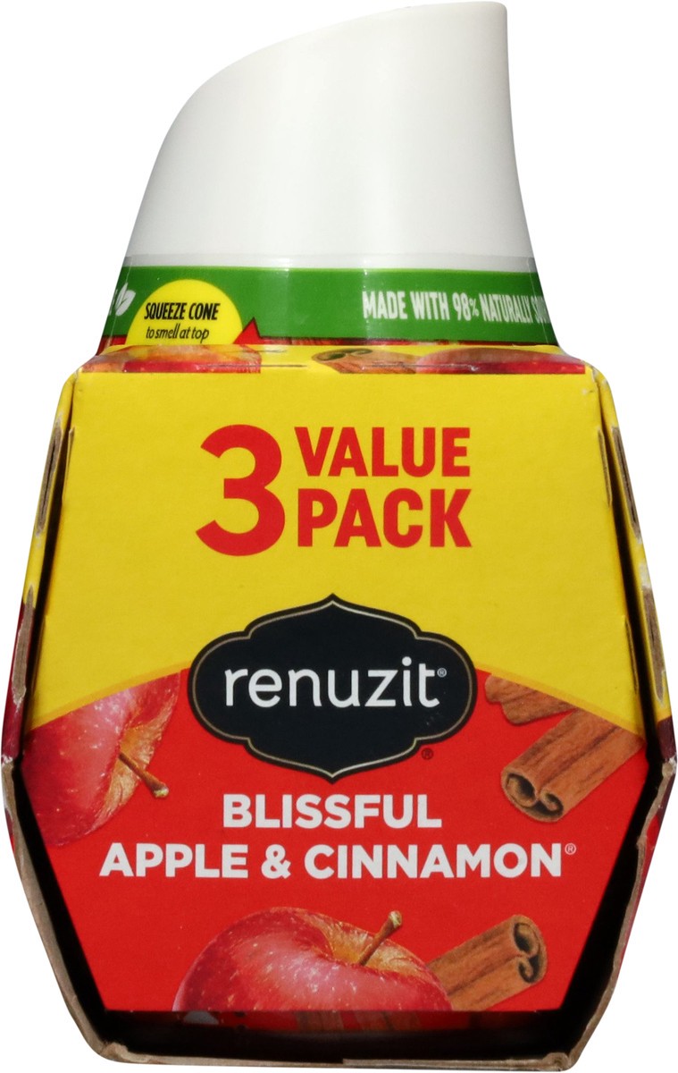 slide 11 of 13, Renuzit Blissful Apple & Cinnamon Gel Air Fresheners Value Pack 3 - 7.0 oz Each, 3 ct