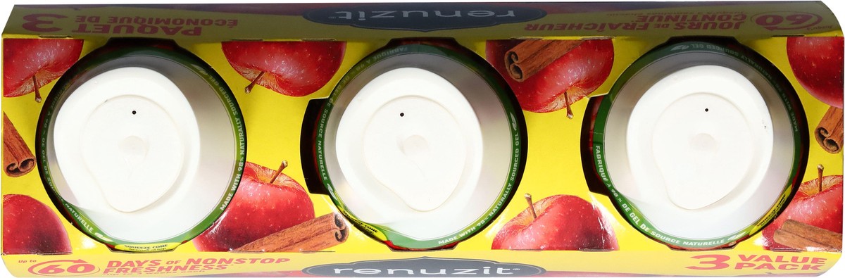 slide 2 of 13, Renuzit Blissful Apple & Cinnamon Gel Air Fresheners Value Pack 3 - 7.0 oz Each, 3 ct