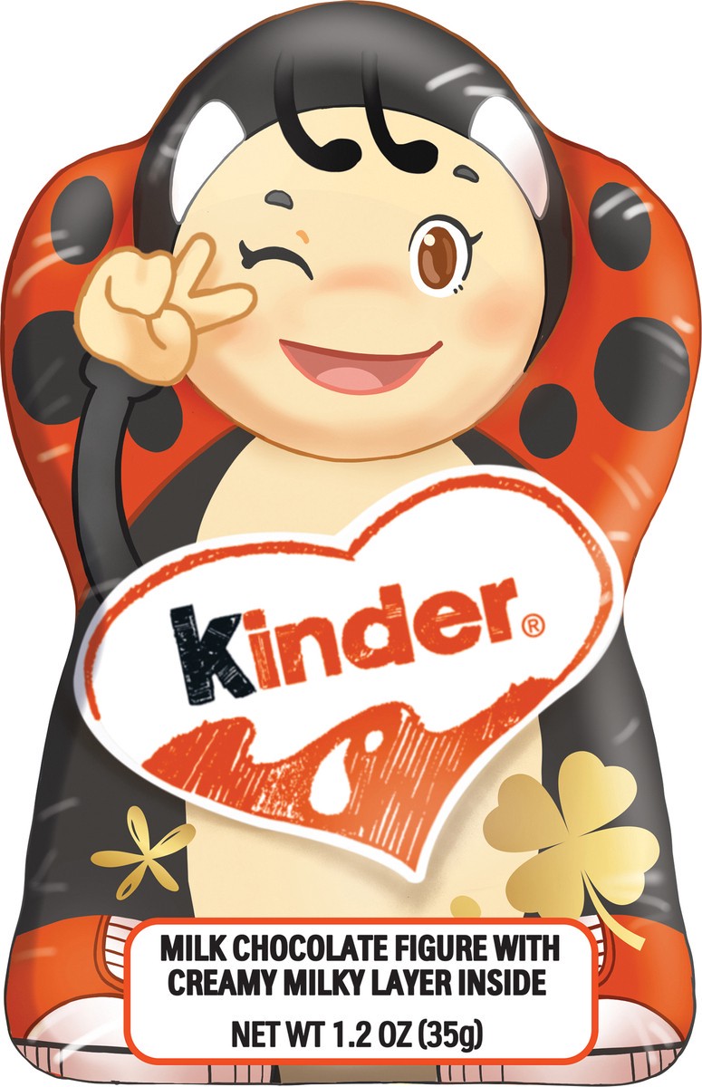 slide 2 of 10, KINDER Mlk Chocolate Figure with Creamy Milky Layer - Lady Bug 1.2oz G35, 1.2 oz