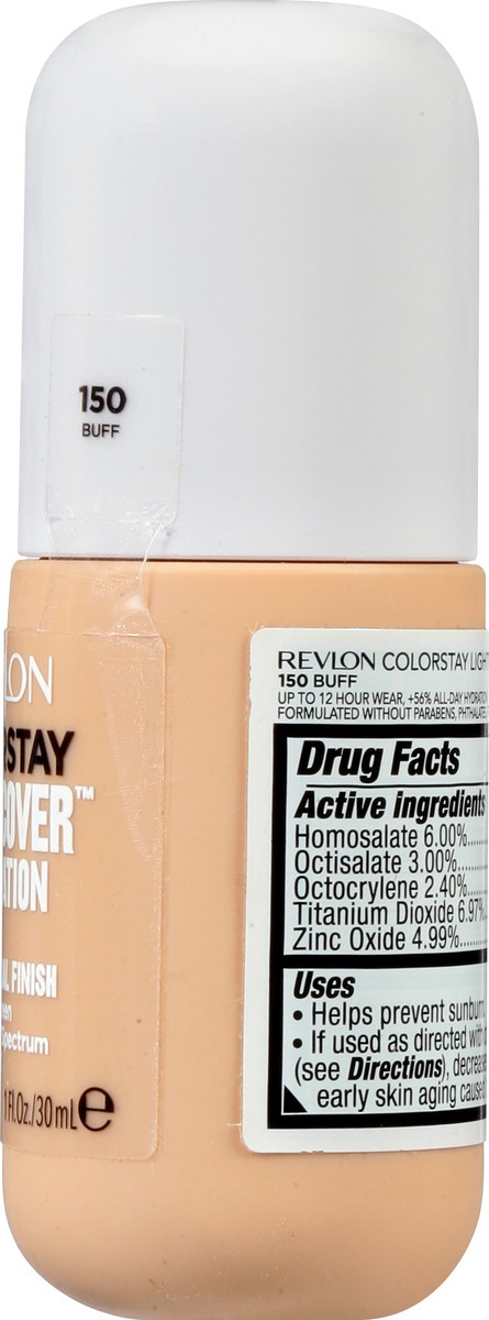 slide 5 of 11, Revlon ColorStay Broad Spectrum SPF 35 Buff 150 Light Cover Foundation 1 oz, 1 oz