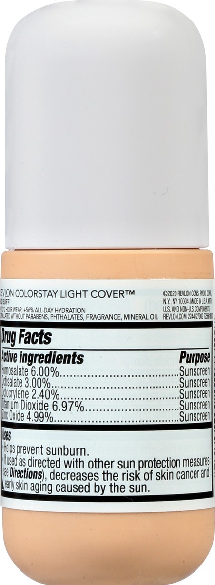 slide 4 of 11, Revlon ColorStay Broad Spectrum SPF 35 Buff 150 Light Cover Foundation 1 oz, 1 oz