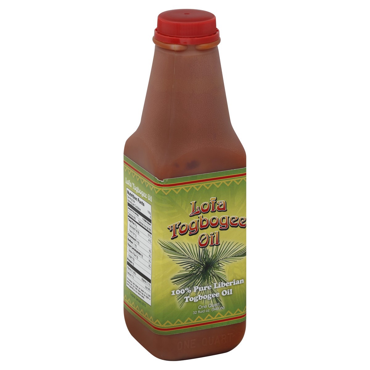 slide 2 of 2, Global Captl Mangmnt Togbogee Palm Oil, 0.95 liter