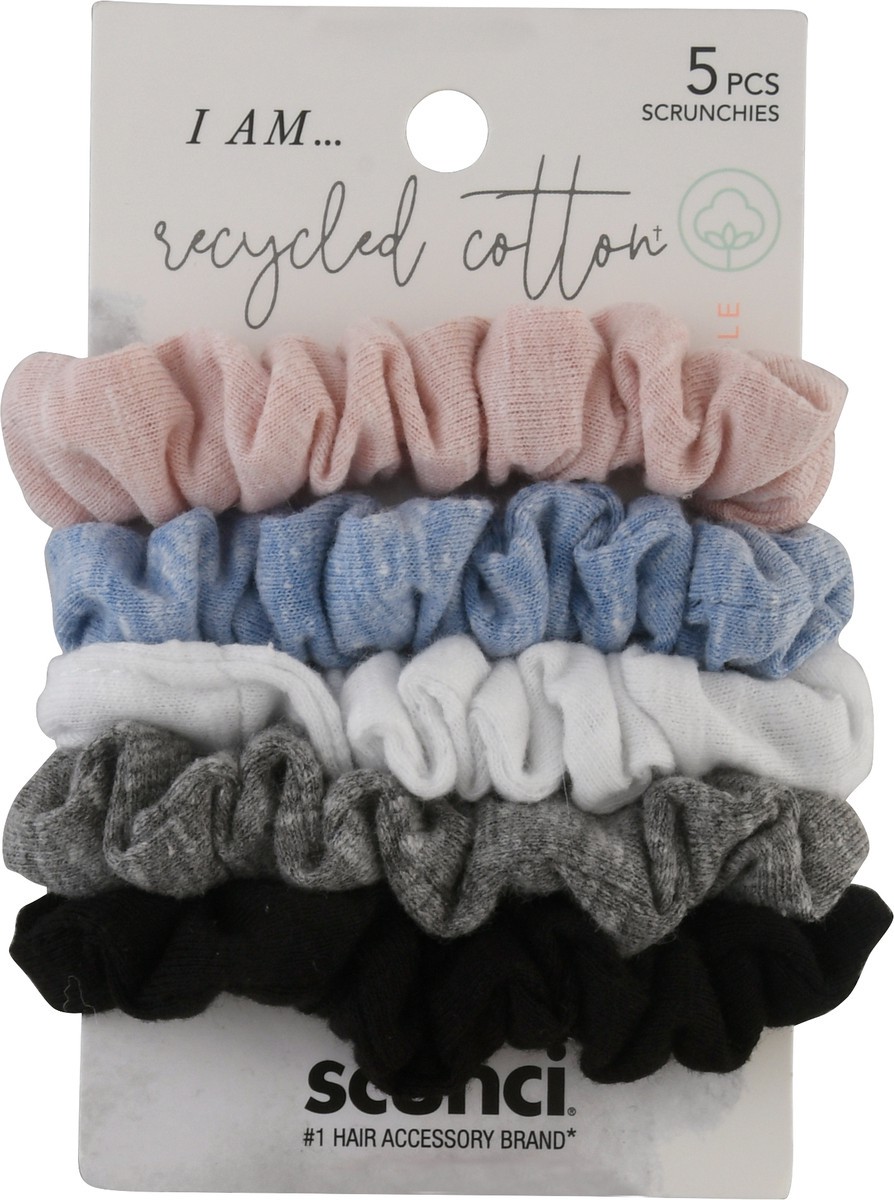 slide 7 of 9, scünci Scunci Consciously-Minded Mini Scrunchies, 5 ct
