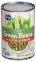 slide 1 of 1, Kroger Cut Green Beans & Shellie Beans, 14.5 oz