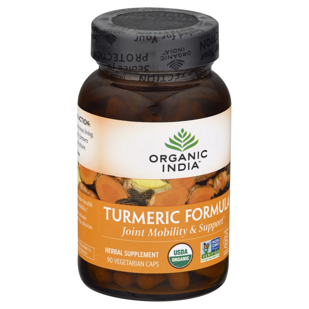 slide 2 of 9, Organic India Vegetarian Caps Turmeric Formula 90 ea, 90 ct