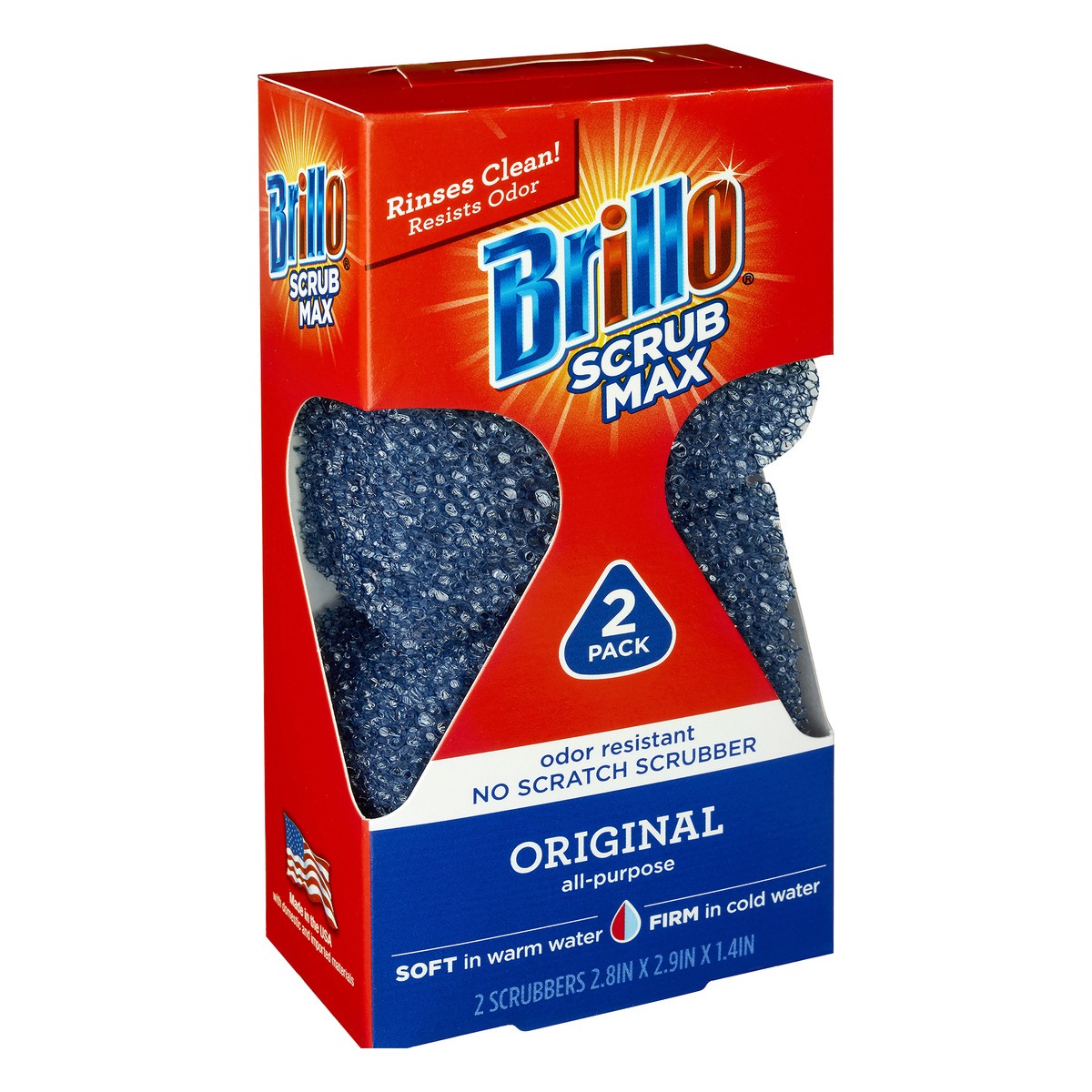 slide 2 of 5, Brillo Scrub Max Sponge Original, 1 ct