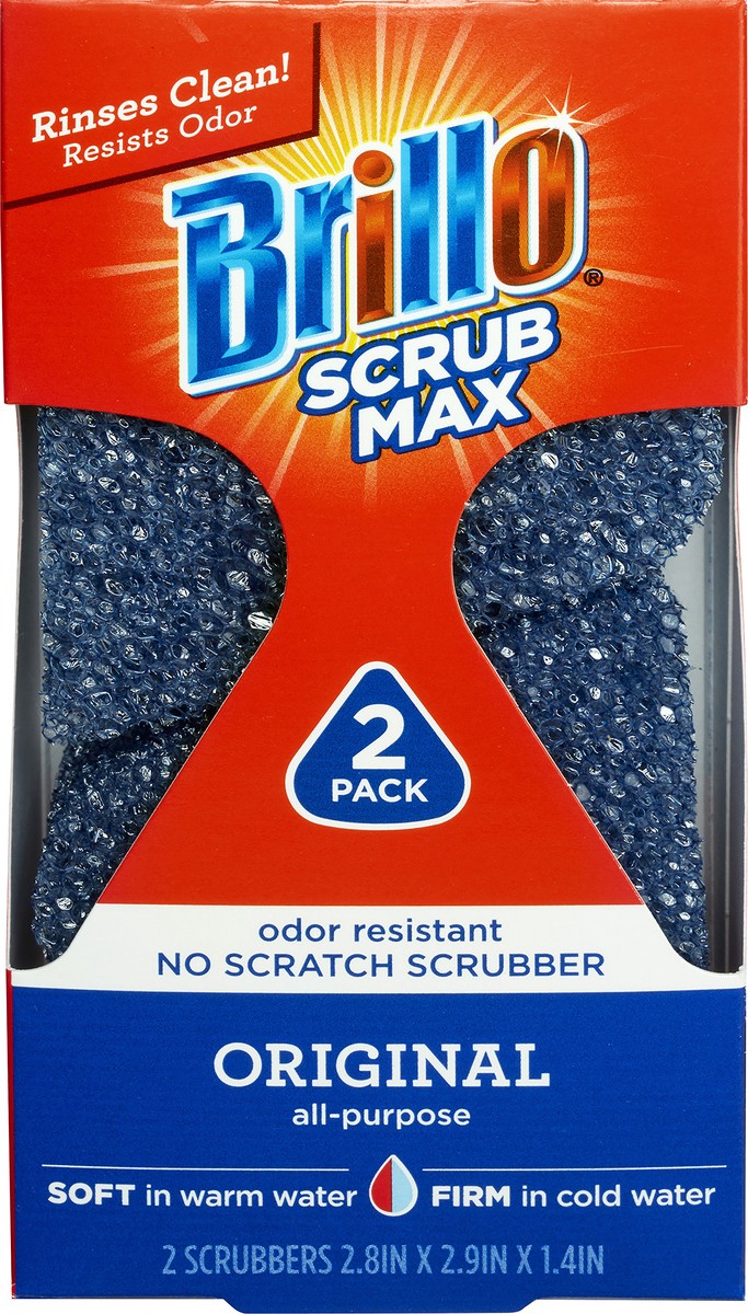 slide 5 of 5, Brillo Scrub Max Sponge Original, 1 ct