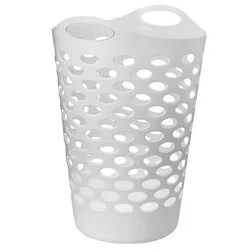 Starplast Round Flexible Laundry Hamper - White