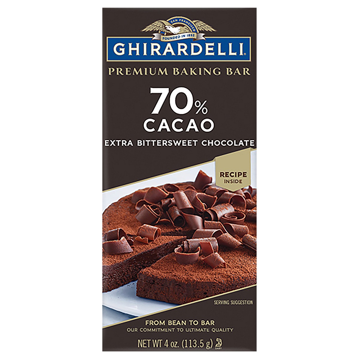 slide 1 of 8, Ghirardelli Premium Baking Bar 70% Cacao Extra Bittersweet Chocolate - 4oz., 4 oz