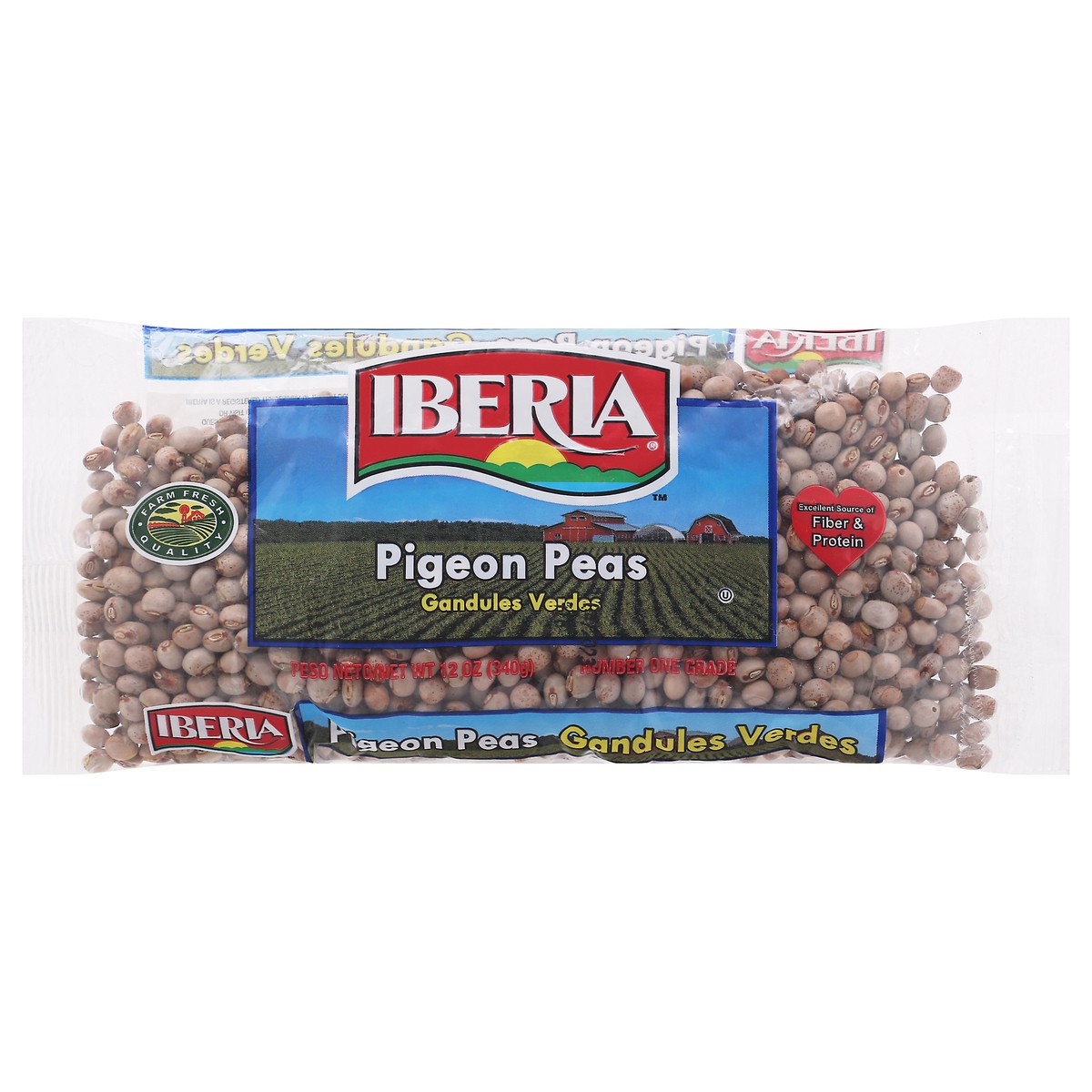 slide 4 of 13, Iberia Pigeon Peas - 12 oz, 12 oz