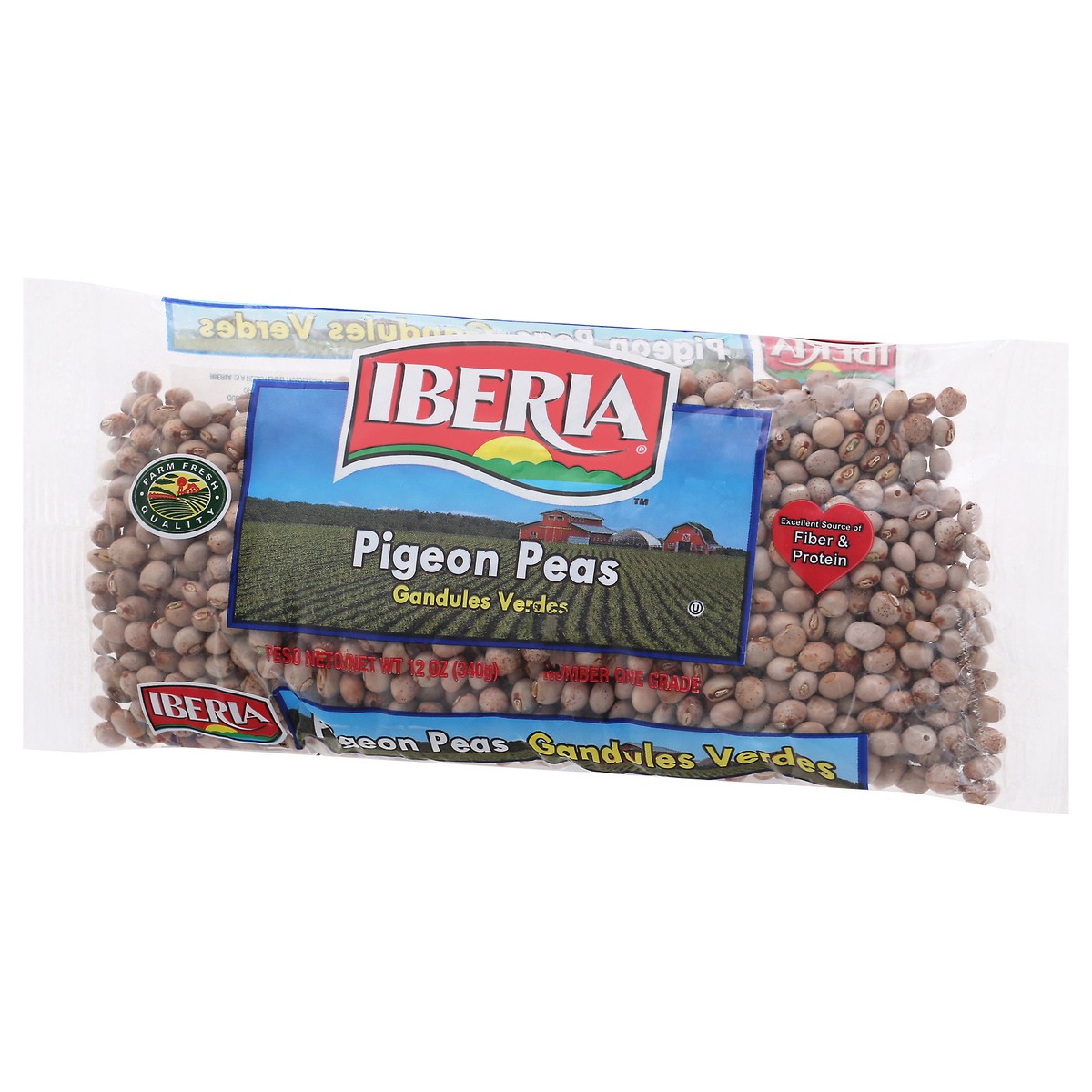 slide 3 of 13, Iberia Pigeon Peas - 12 oz, 12 oz