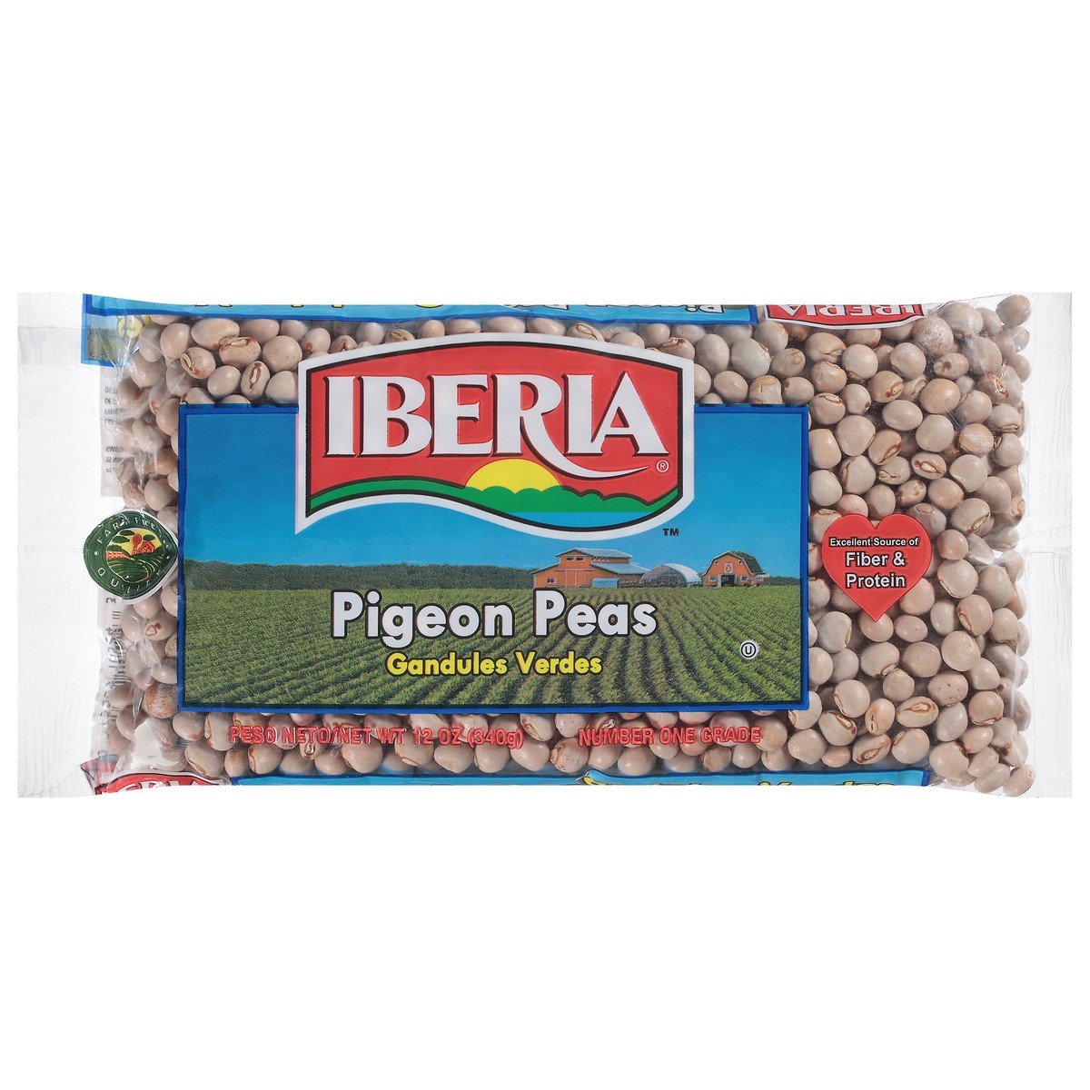 slide 1 of 13, Iberia Pigeon Peas - 12 oz, 12 oz