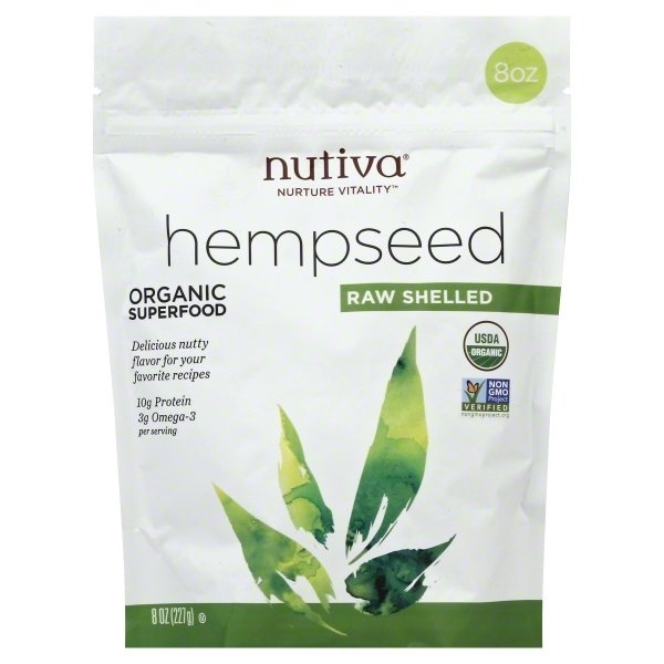 slide 1 of 2, Nutiva Shelled Hempseed, 8 oz