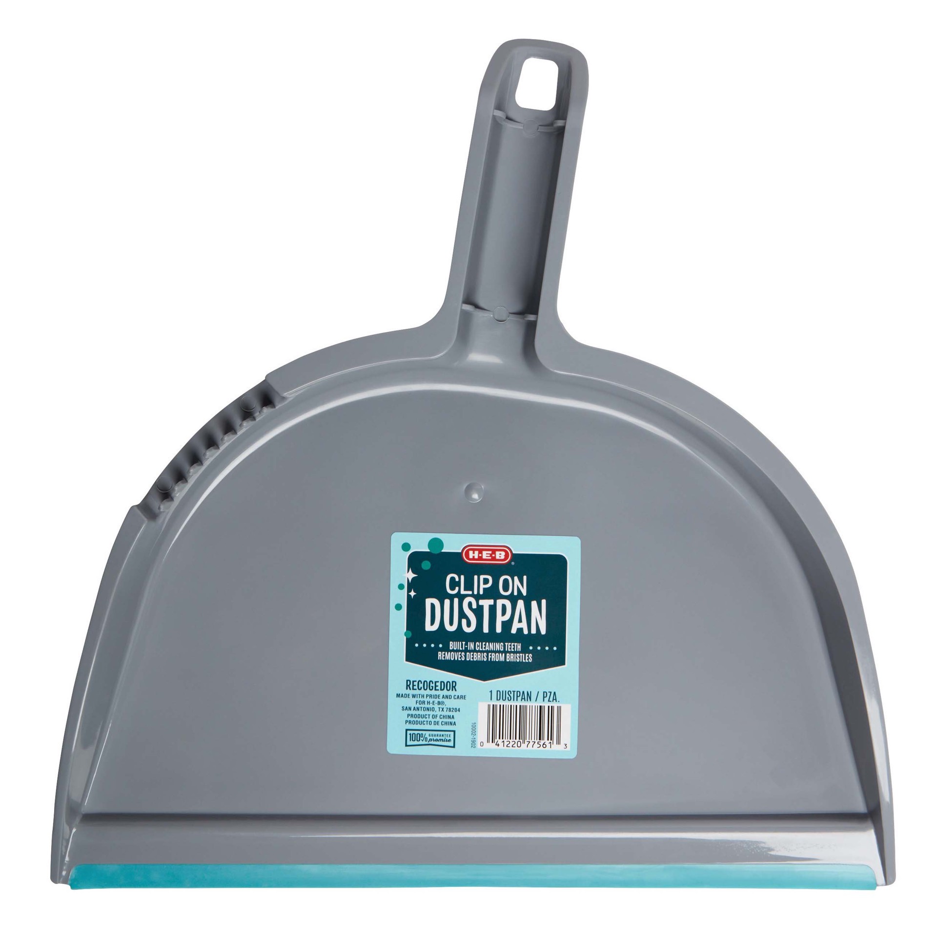 slide 1 of 1, H-E-B Clip On Dustpan, 1 ct