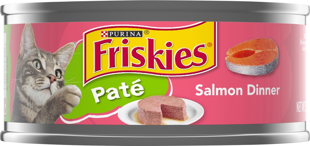 slide 8 of 9, Friskies Purina Friskies Wet Cat Food Pate, Salmon Dinner, 5.5 oz