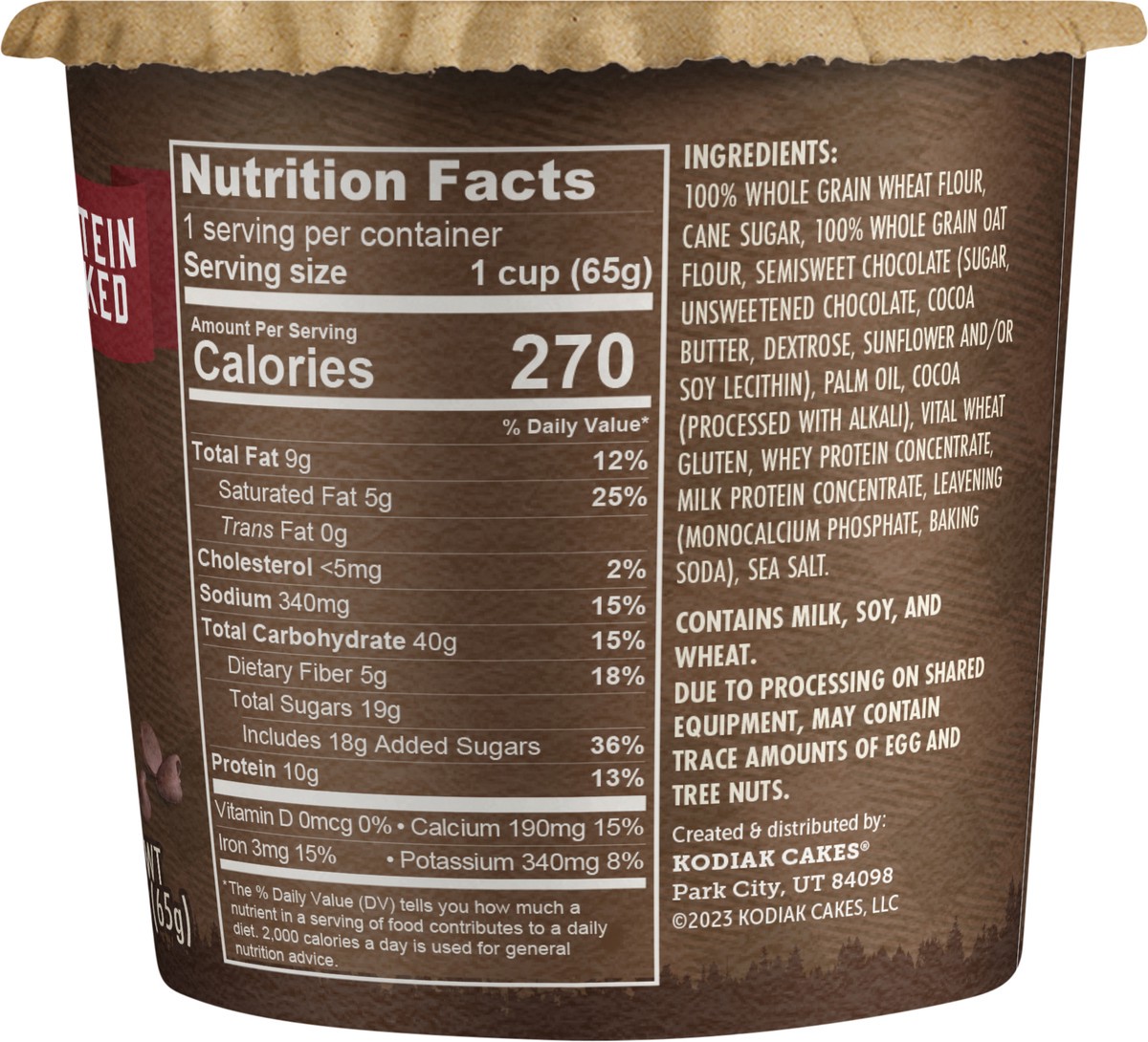 slide 4 of 9, Kodiak Cakes Muffin Power Cup, Double Dark Chocolate, 2.36 oz, 2.29 oz