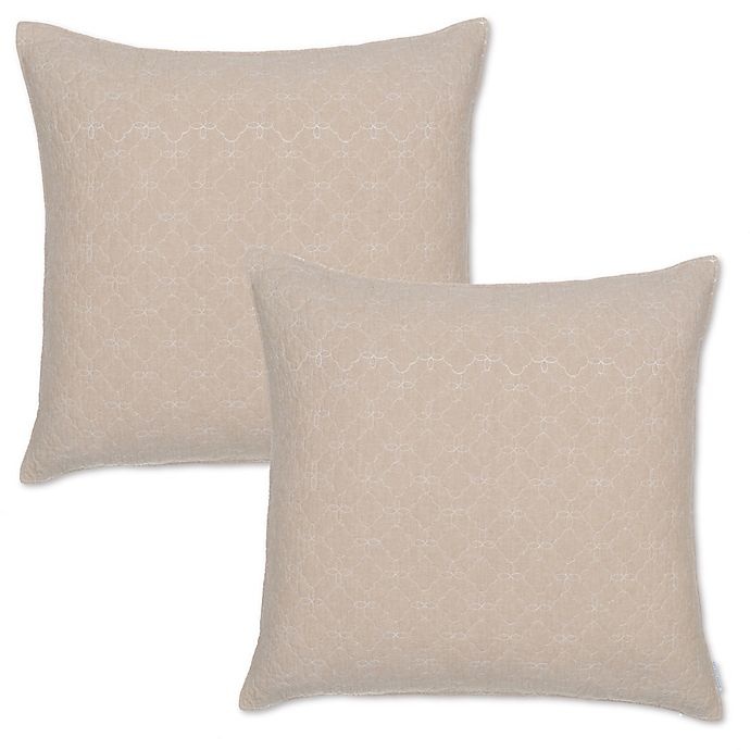 slide 1 of 1, Levtex Home Salerno European Pillow Shams - Taupe, 2 ct