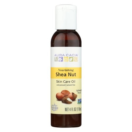 slide 1 of 1, Aura Cacia Shea Nut Body Oil, 4 oz