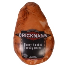 slide 1 of 1, Brickman's Premium Honey-Smoked Turkey Breast, per lb