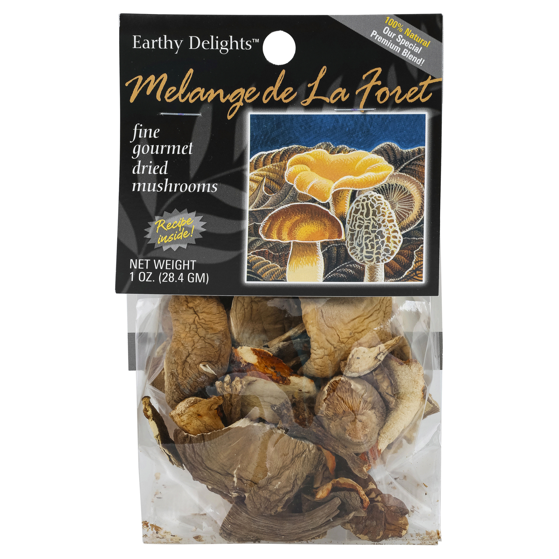 slide 1 of 2, Earthy Delights Melange De La Foret Dried Mushrooms, Bag, 1 oz