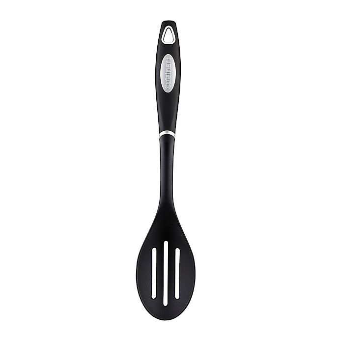 slide 1 of 1, Cuisinart Nylon Slotted Spoon - Black, 1 ct