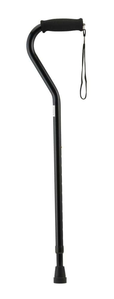 slide 1 of 1, Nova Cane With Offset Handle - Black, 1 ct