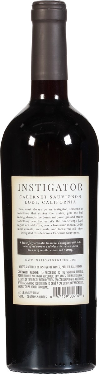 slide 6 of 9, Instigator Lodi Cabernet Sauvignon 750 ml, 750 ml