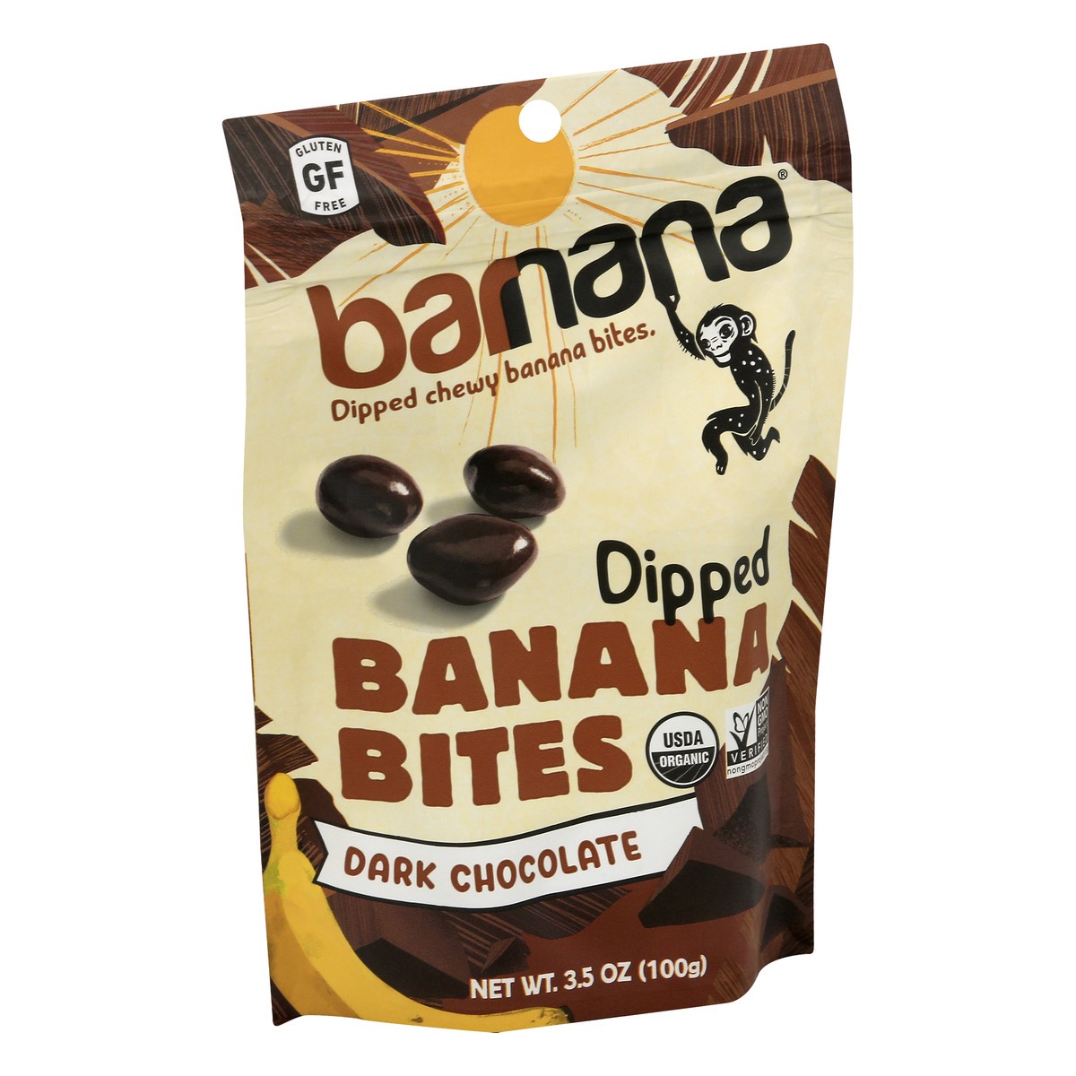 slide 13 of 13, Barnana, Organic Dark Chocolate Chewy Banana Bites, 3.5 oz