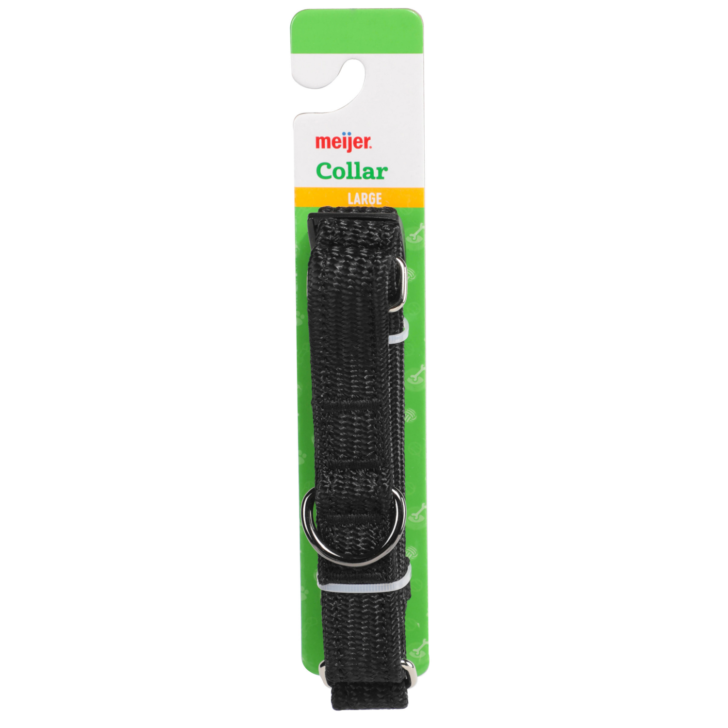 slide 1 of 2, Meijer Dog Collar Martingale Black, Xl, 1 ct